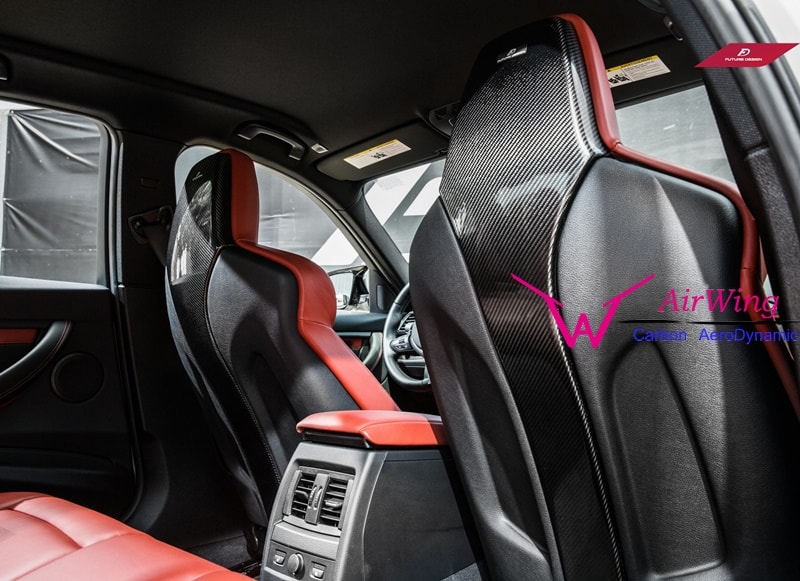 BMW F82M4 F80 M3 Carbon Fiber Seat Shells 02